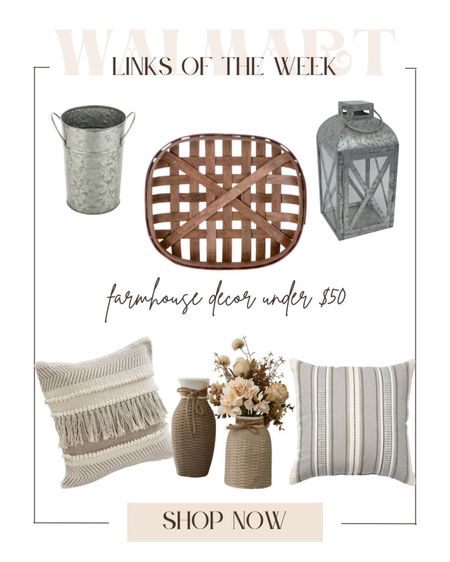 I recently came across some beautiful farmhouse decor at Walmart that is all under a $50 budget. I was so excited to find such affordable pieces that would help to give my home a warm and inviting feel. 

#LTKunder50 #LTKSeasonal #LTKhome