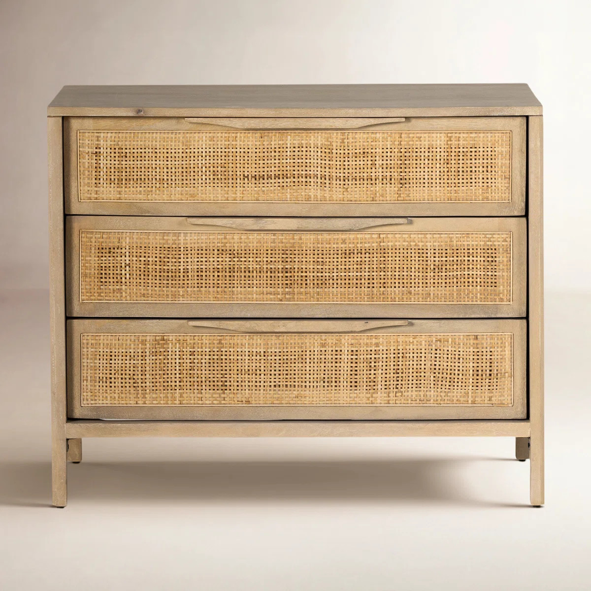 Nellie 3 - Drawer Cane Chest | Wayfair North America