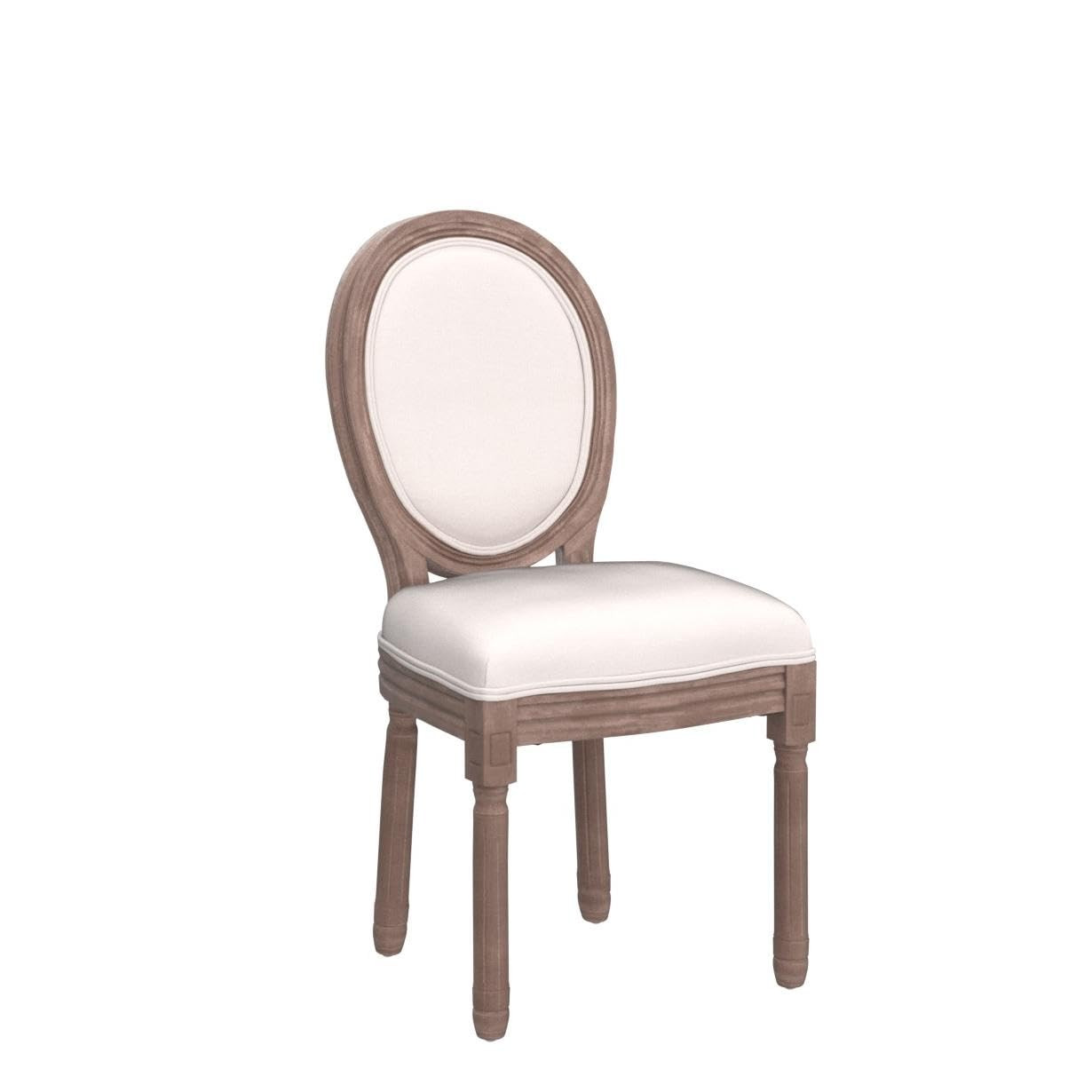 Virabit French Country Dining Chairs Set of 6, Vintage Louis Chairs with Curved Backrest and Beau... | Amazon (US)