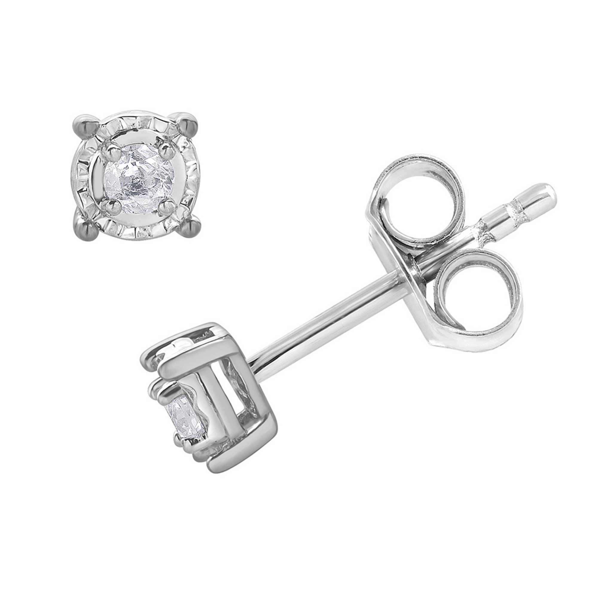 Diamond Brilliance 1/10 Carat T.W. Lab-Grown Diamond Round Miracle Stud Earrings | Kohl's