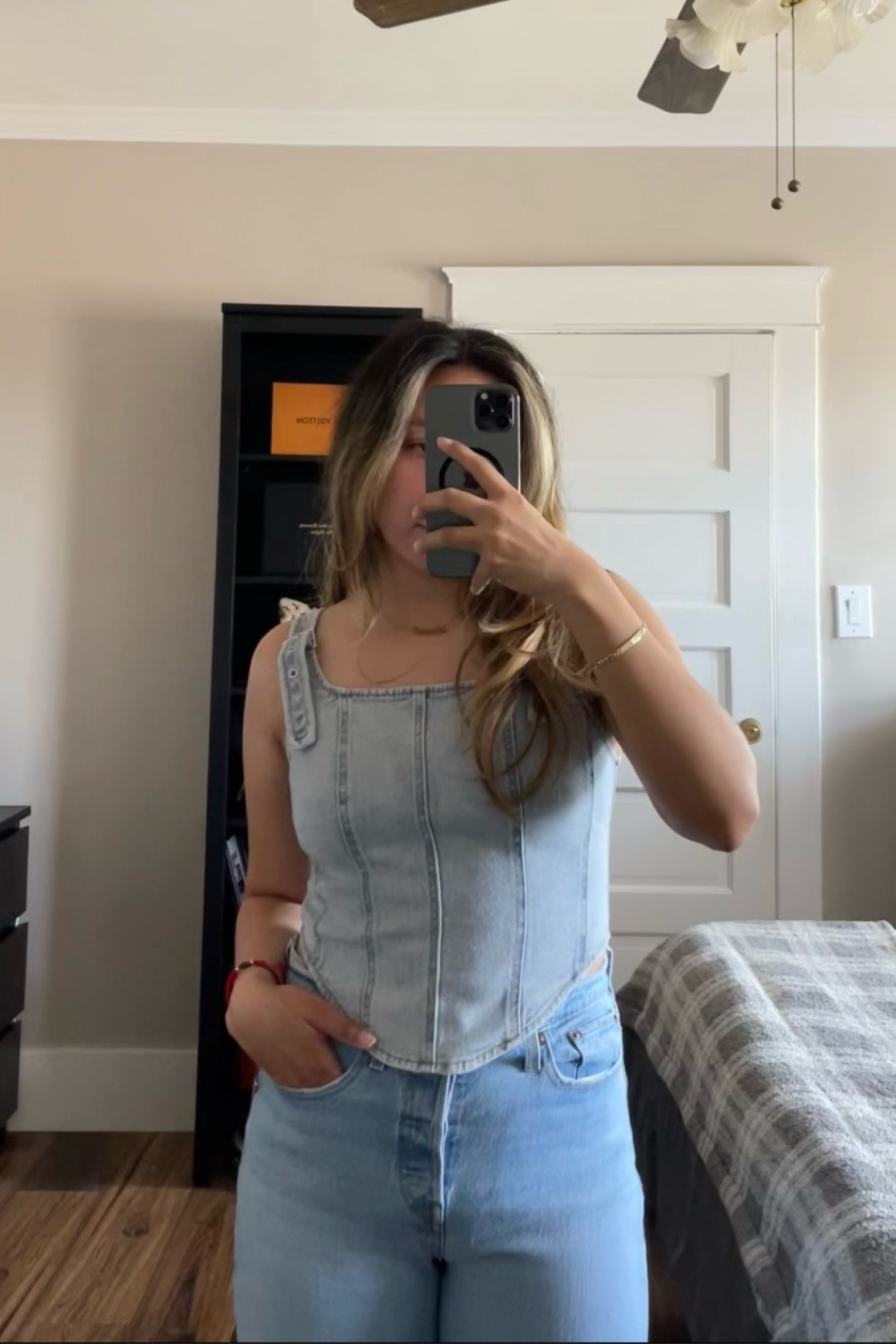Denim Corset Top| Spring Outfit 

#LTKstyletip #LTKsalealert #LTKSeasonal