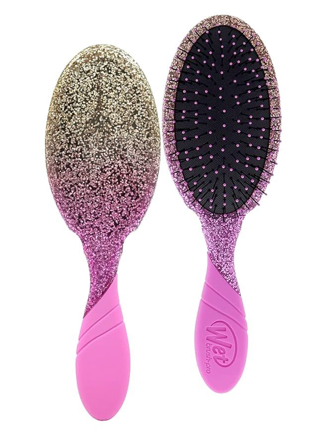 Wet Brush-Pro EasyGrip Pro Detangler Hair Brush, Glamour Dazzling Bronze/Pink | Amazon (US)
