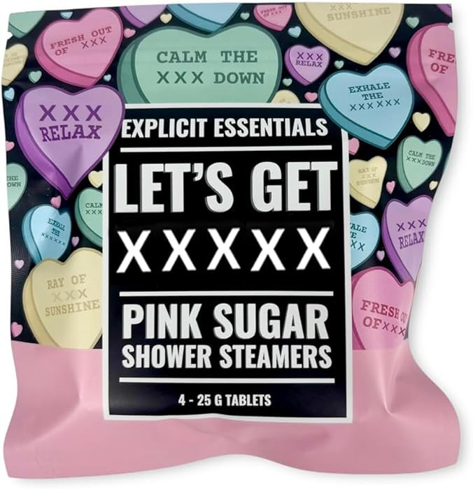 Limited Edition Explicit Essentials Valentines Day Shower Steamers, Self Care Gift for Her, Spa G... | Amazon (US)