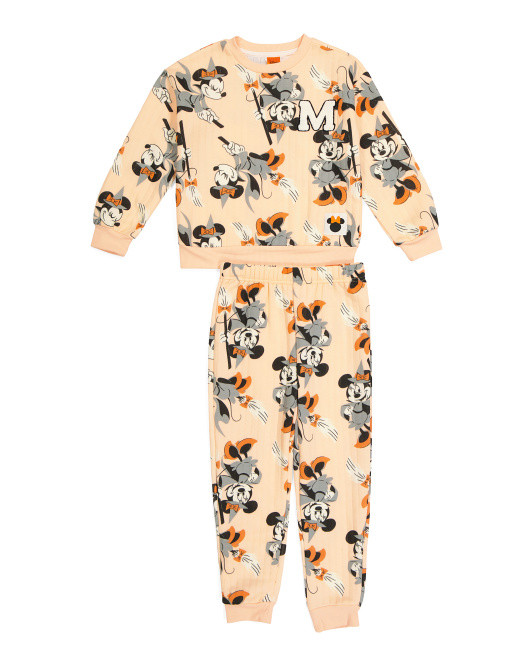 Little Girls 2pc Minnie Mouse Fleece Set | TJ Maxx