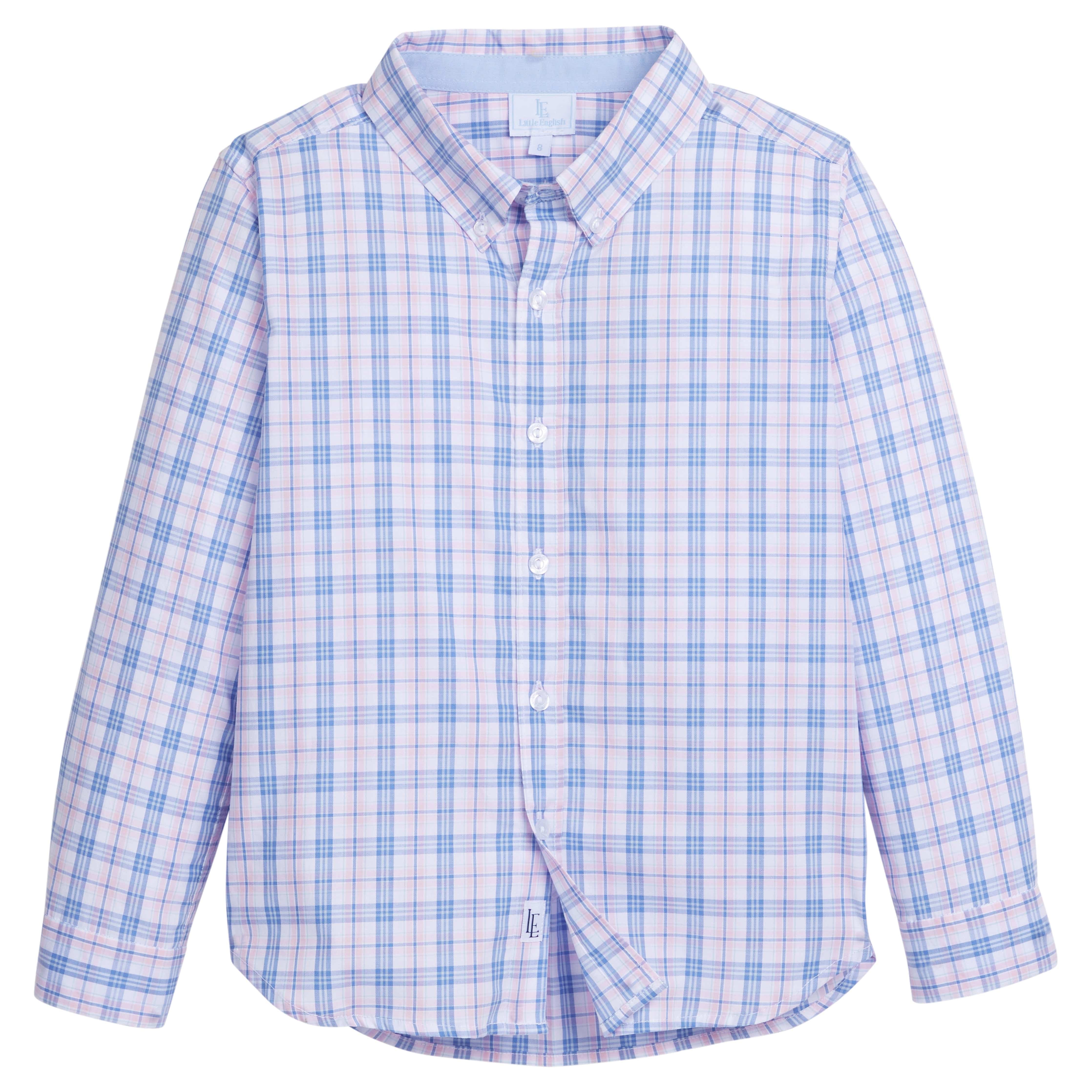 Boys Button Down Shirt in Albany Plaid | Little English