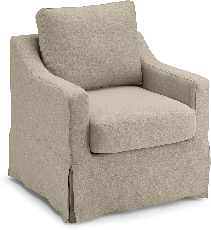 Bush Home Swivel Accent Chair with Slipcover, Living Room Furniture, Harper Collection, Sand Bask... | Amazon (US)