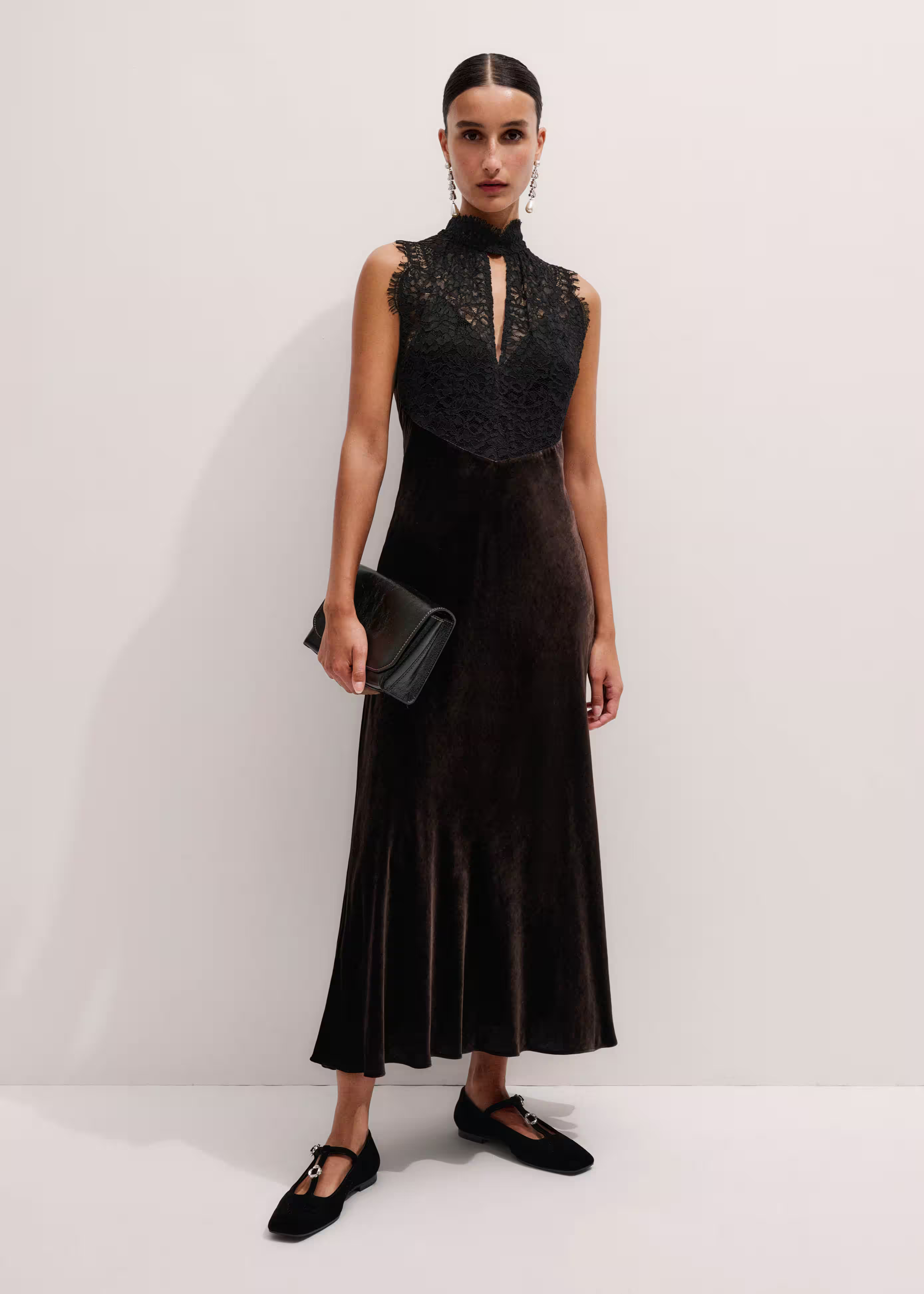 Evening Maxi Dress Silk-Blend Velvet | ME+EM US