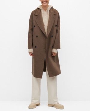 Mango Women's Handmade Wool Coat | Macys (US)