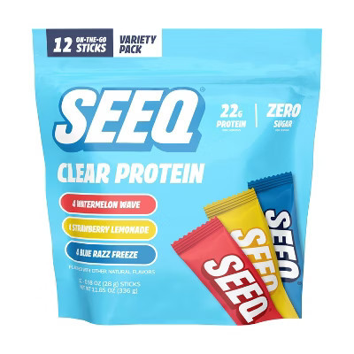 Seeq Clear Protein Powder On the Go - Multi Flavor Pack - 12ct | Target