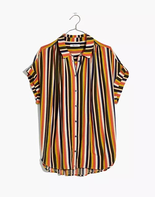 Central Drapey Shirt in Halton Stripe | Madewell