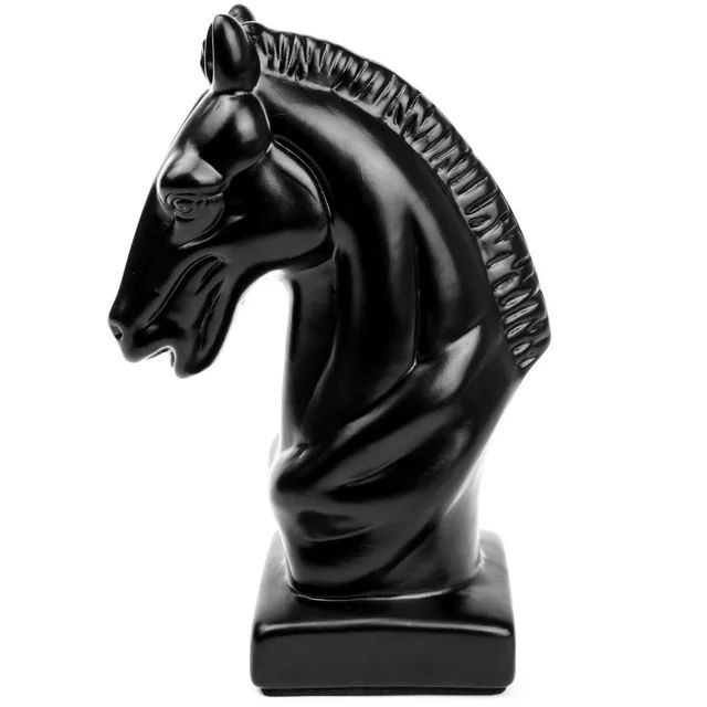 Mainstays 6.7"  Glossy Black Horse Ceramic Decorative Figurine Statue Table Decor Animal Sculptur... | Walmart (US)