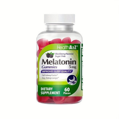 HealthA2Z - Sugar Free Melatonin Gummies (Blackberry Flavored) - 60 Count | Target