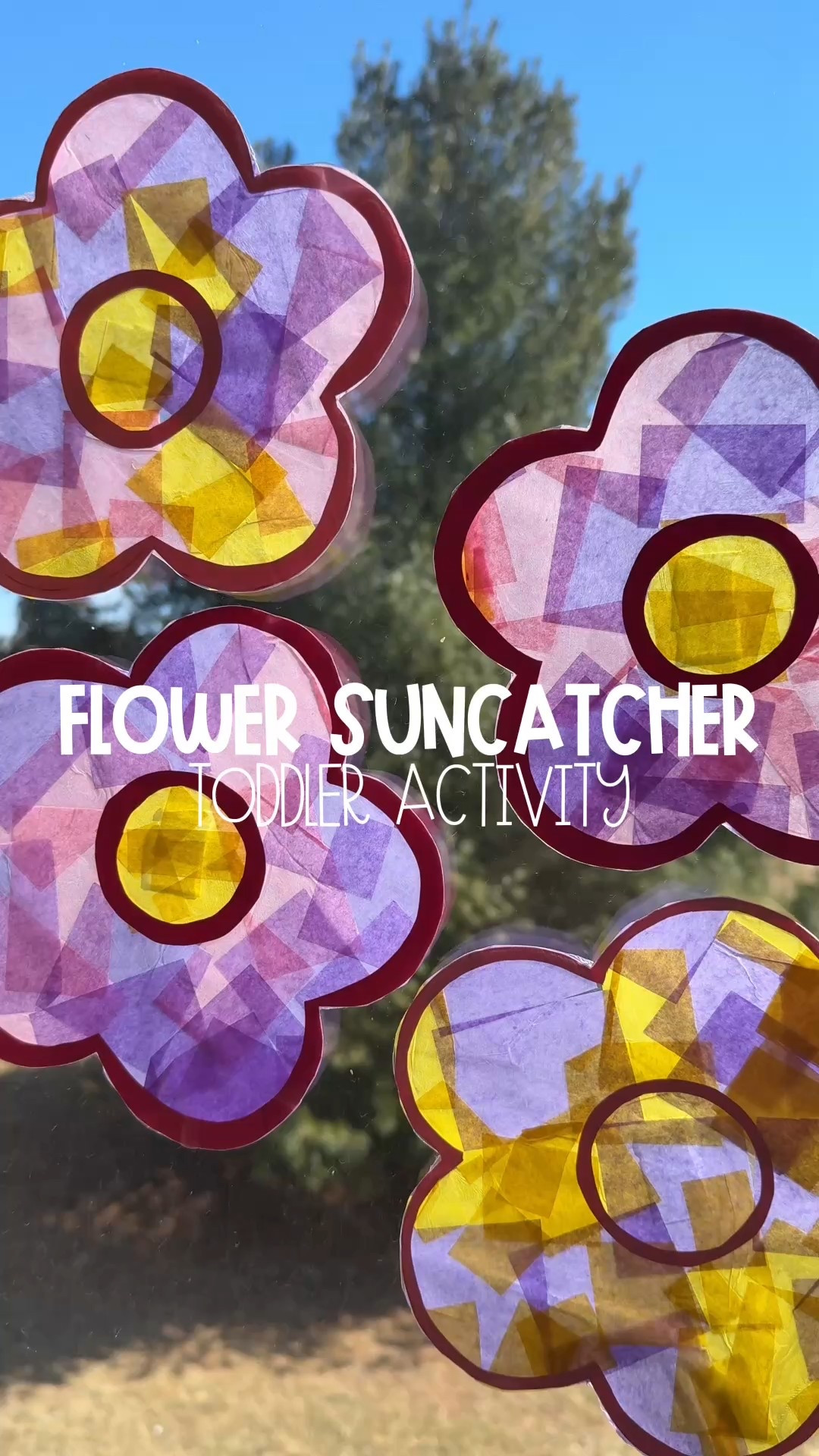 Flower Suncatchers ☀️🌸✨

I cut out some flower shapes from cardstock, cut out tissue paper squares, & grabbed our contact paper to make the cutest spring themed sun catchers! 🌸

Tape the contact paper sticky side up onto a table (or wall!), then place your flower cut outs down on the contact paper (I put the pencil tracing side up because this will be the back of the Suncatcher and then you won’t see the pencil lines on the front side!), have your little one fill in the Suncatcher with the tissue paper squares, put another piece of contact paper on the back, cut out your shape, & then hang up in the window to admire it! ☺️

I love hanging up the suncatchers in the playroom and I’ll be making some for each season/holiday because I always love how they turn out! 🥰 

 #toddlerart #diyart #toddlerplay #toddleractivities #toddlerspringactivities #diyactivities 

#LTKSeasonal #LTKKids #LTKBaby