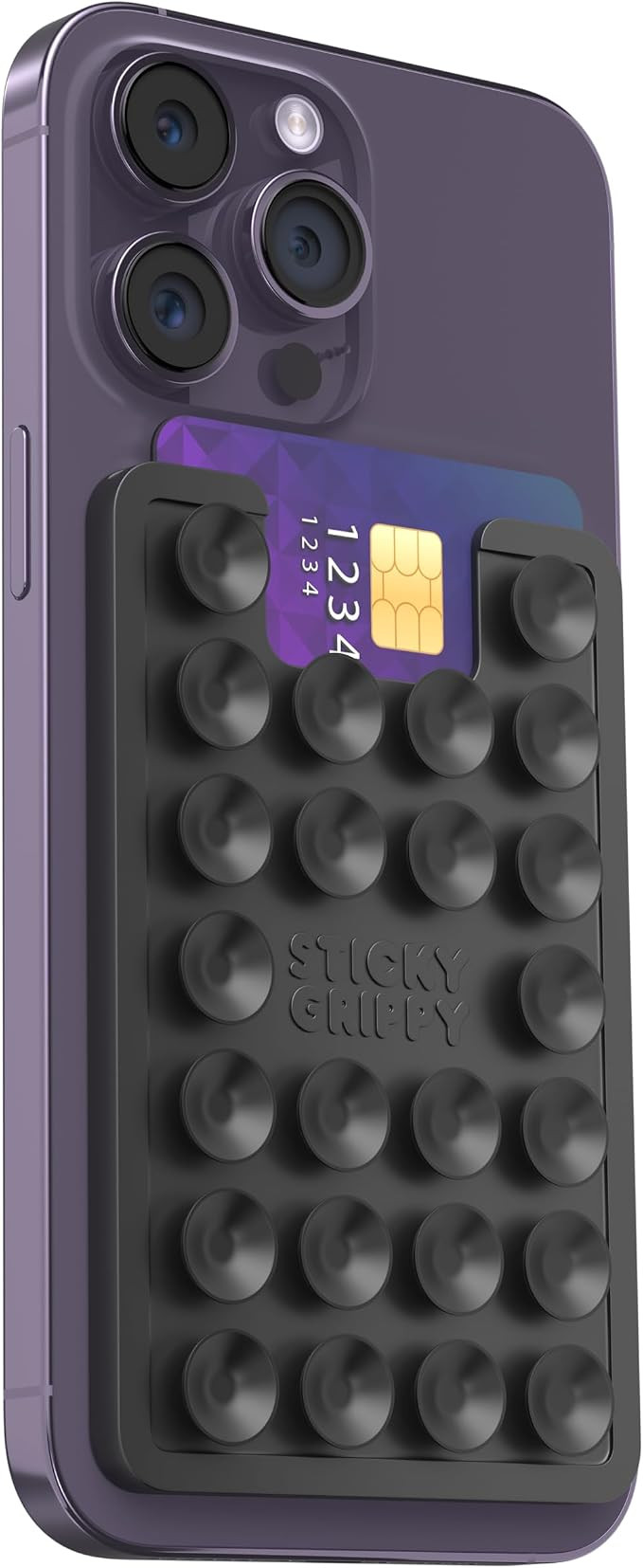 Suction Phone Card Holder Mount, Phone Wallet, Silicon Adhesive Phone Accessory for iPhone and An... | Amazon (US)
