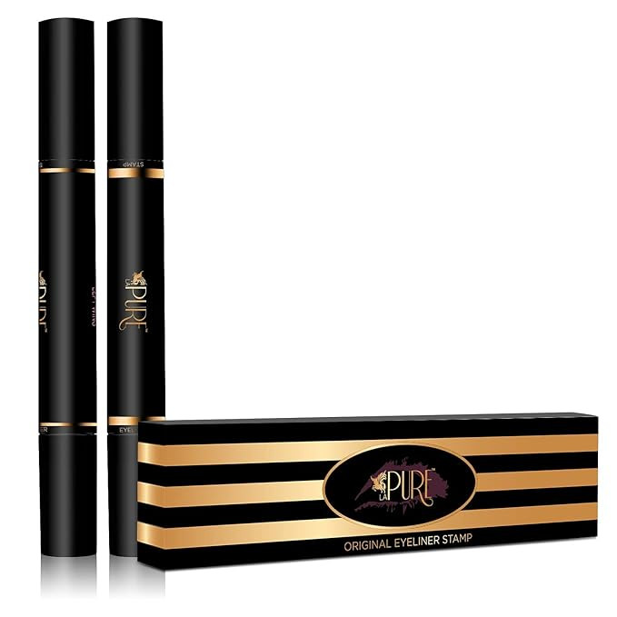 LA PURE Waterproof Eyeliner Stamp - 2 Wingliner Black Make Up Pens, Vamp Style Wing, Smudgeproof ... | Amazon (US)