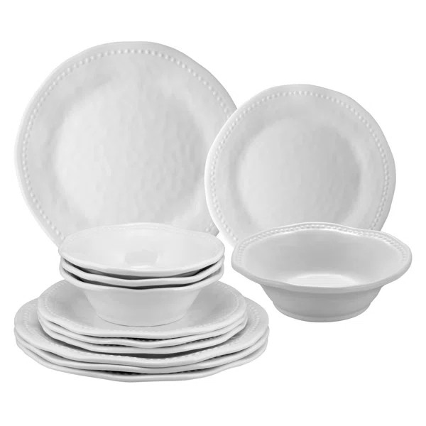 Red Barrel Studio® Achiropita Melamine Dinnerware Set - Service for 4 | Wayfair North America