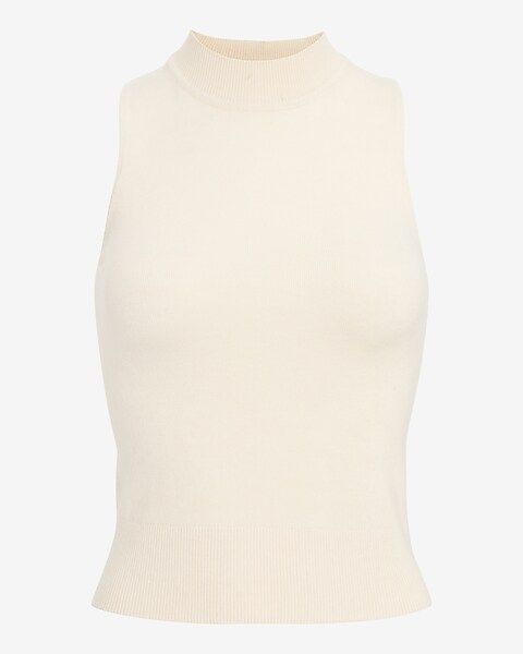 Ultra Soft Mock Neck Sleeveless Sweater Tank | Express