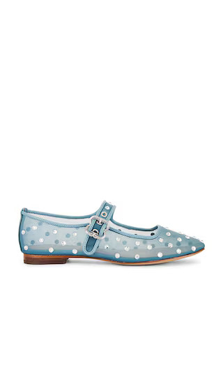 Michaela Shine Flat in Coastal Blue | Revolve Clothing (Global)