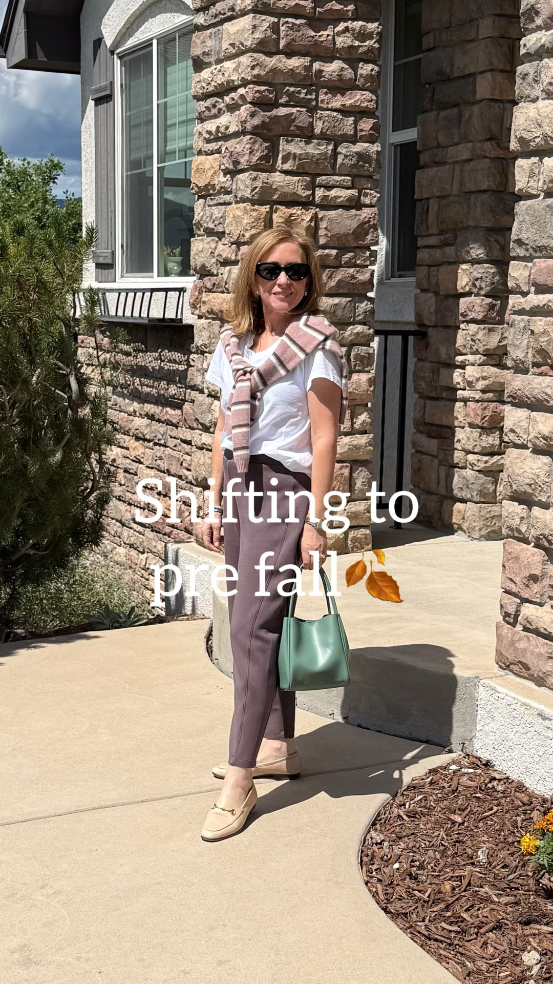 Shifting to fall can be tricky when it’s still so warm. Here are a few ideas to help make that shift:

Mix fall colors with a white tee

Choose closed toe shoes 

Choose a leather bag instead of straw

#LTKootd #LTKOver40 #LTKPetite