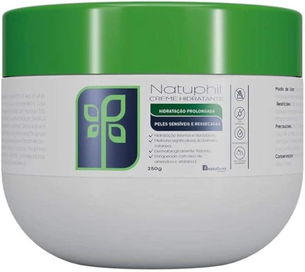 Creme Hidratante Natuphil 250g Natuflores Hidratação Prolongada Para Peles Sensiveis e Ressecad... | Amazon (BR)