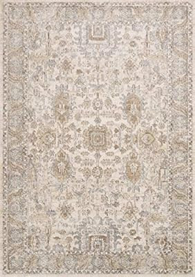Loloi II Teagan Area Rug, 5'-3" x 7'-6", Ivory/Sand | Amazon (US)