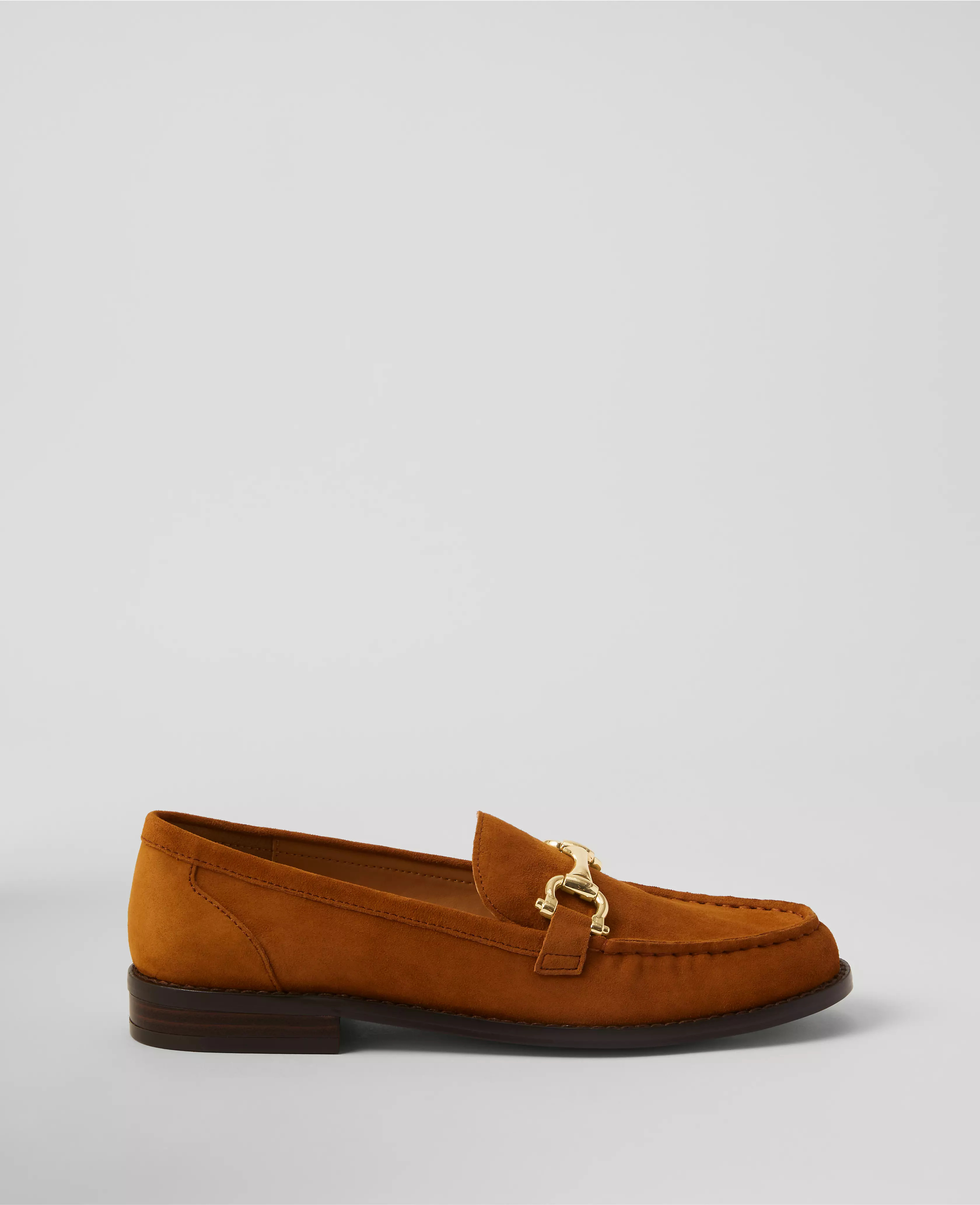 Horsebit Suede Loafers | Ann Taylor