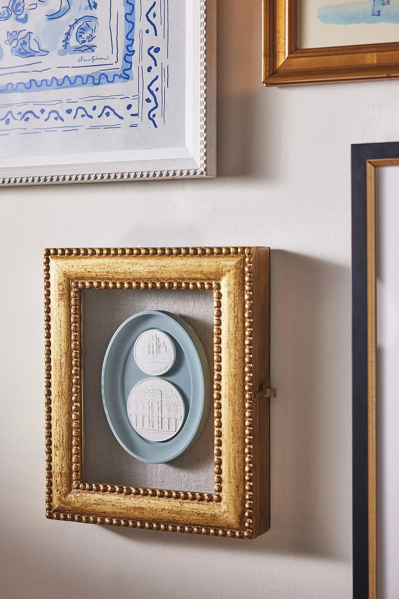 STATUETTE Blue Plaster of Paris Wall Charm | Anthropologie (US)