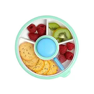 GoBe Kids Small Snack Spinner Slide - Reusable Snack Container with 4 Compartment Dispenser and L... | Amazon (US)