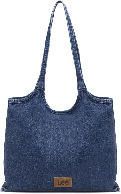 Lee Denim Tote Bag for Women Casual Hobo Shoulder Bag & Handbags for Work, Travel, Shopping | Amazon (US)
