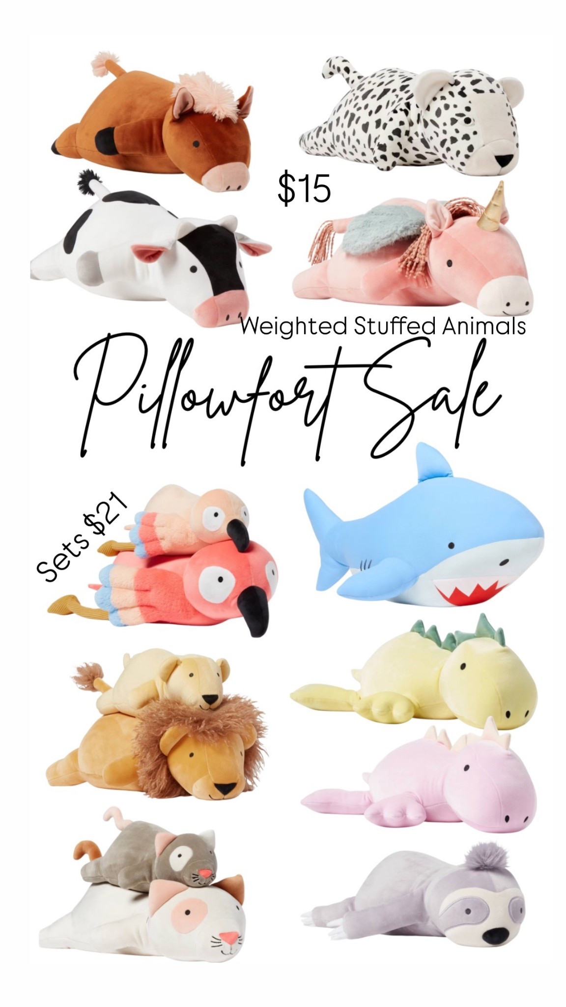 Pillowfort Sale - Weighted Stuffed Animals

Sets $21 - Singles $15

#LTKKids #LTKGiftGuide #LTKCyberWeek