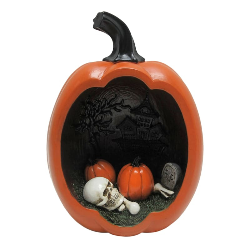 Halloween Graveyard Pumpkin Decor, 8" | At Home