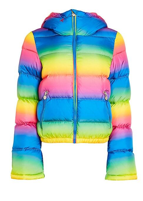 Perfect Moment Women's Performance Ski Polar Flare Puffer Jacket - Rainbow - Size Large | Saks Fifth Avenue