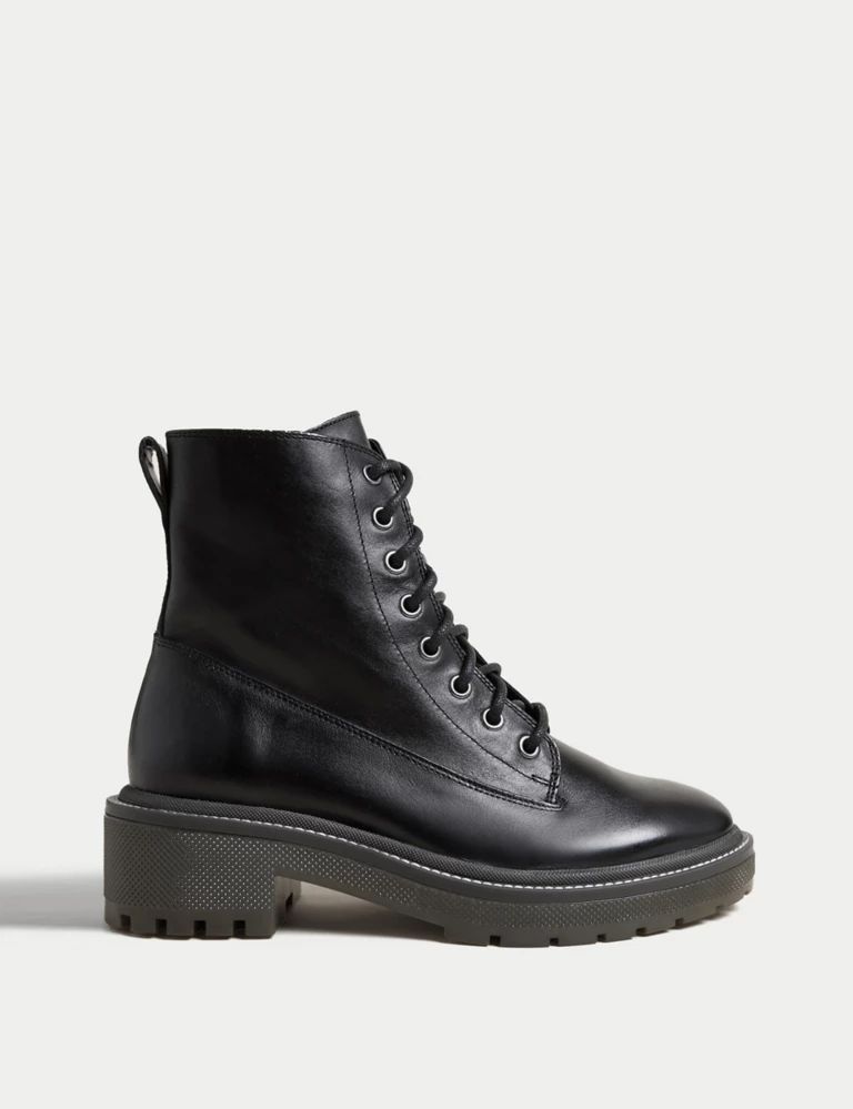 Leather Lace Up Ankle Boots | Marks & Spencer (UK)