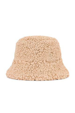 Ruslan Baginskiy Monogram Embellished Lampshade Bucket Hat in Beige from Revolve.com | Revolve Clothing (Global)