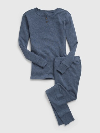 Kids Organic Cotton Henley PJ Set | Gap (CA)