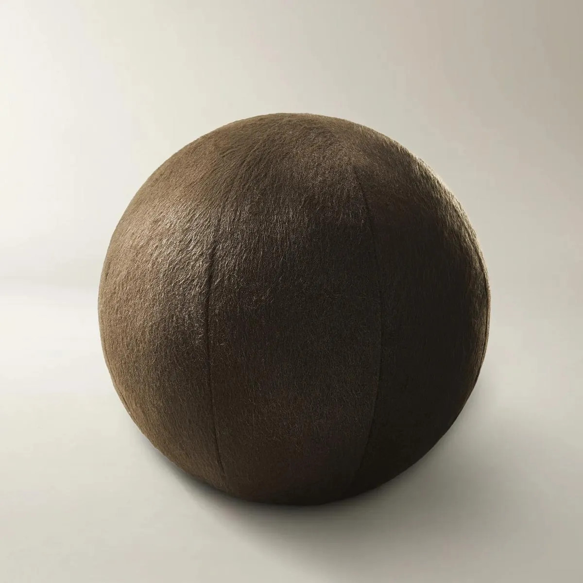Maeve Felted Wool Ball Pillow 12" - Chocolate | Z Gallerie