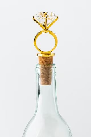 Diamond Ring Bottle Stopper | Francesca's