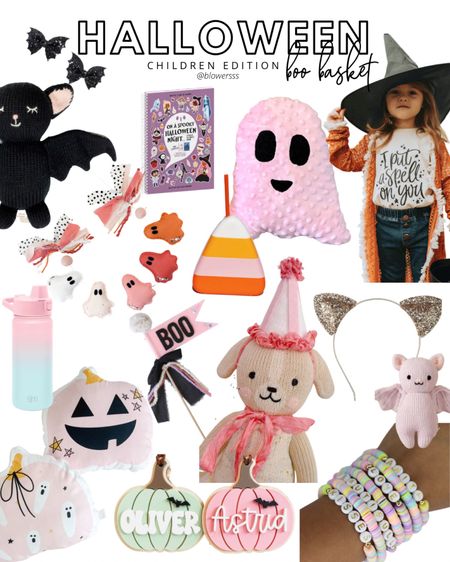 Halloween boo basket ideas for children girls toddlers 


…
Pink ghost pillow Halloween decor red and olive baby bat doll cat ears sparkly pastel candy corn cup tumbler sippy cuddle and kind bracelets Etsy unique Amazon finds simple modern water bottle ombré flags wands doll hat sticker book ghost garland kids shirt boo basket  name tags  pink Halloween 

#LTKGiftGuide #LTKSeasonal #LTKHalloween