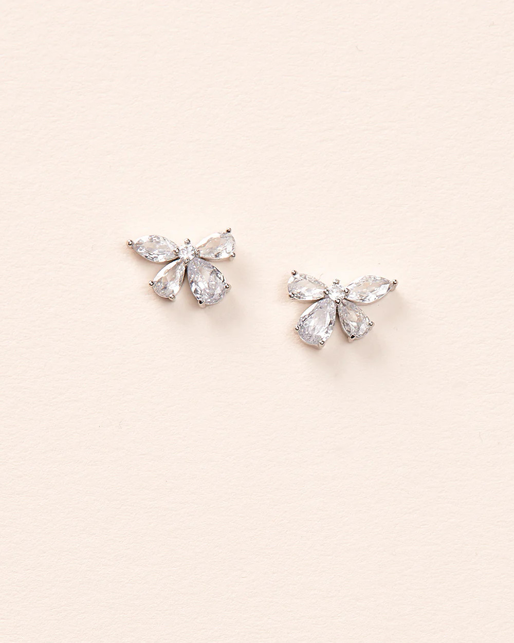 Dainty Bow CZ Stud Earrings | Dareth Colburn