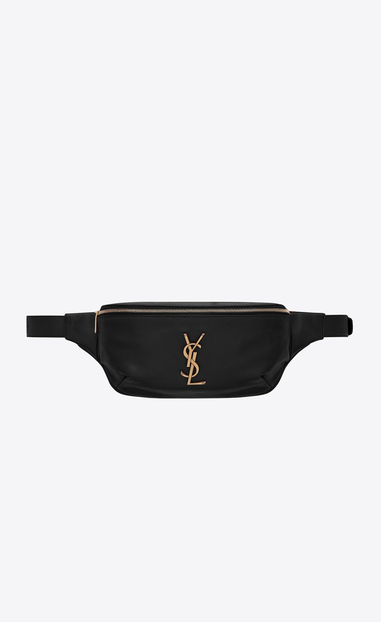 Zippered belt bag decorated with CASSANDRE and featuring an adjustable belt. | Saint Laurent Inc. (Global)