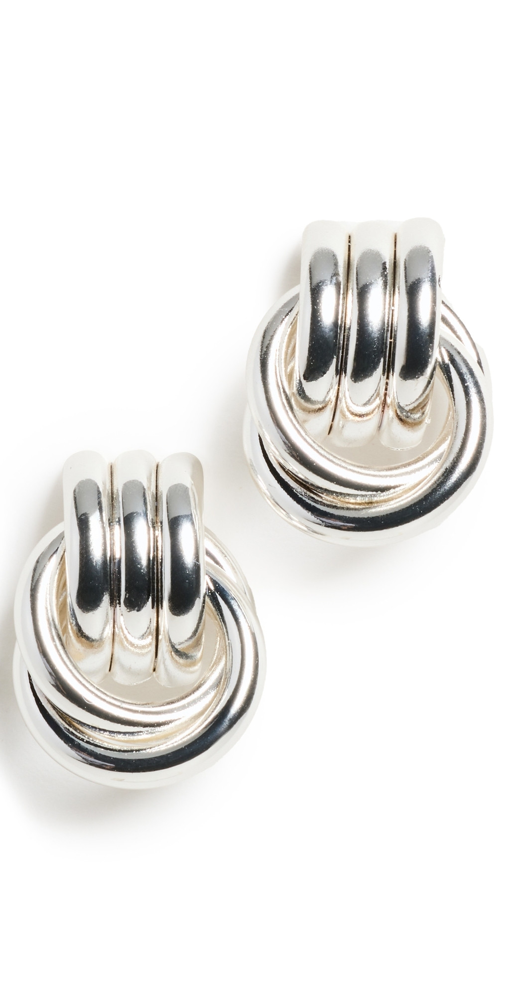 Heaven Mayhem Baby Knot Silver Earrings Silver One Size | Shopbop