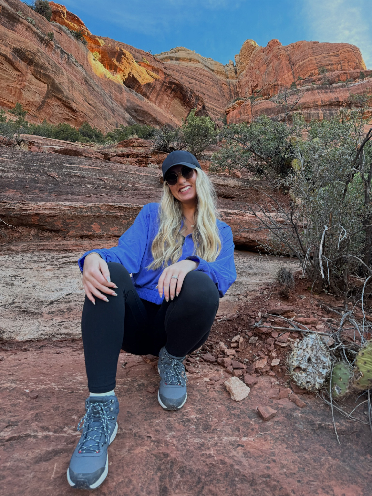 Sedona hiking outfit
-hiking boots are on sale, have so much support and are super comfortable
-the only leggings I have found that don’t fall down or ride up when hiking
-I love the color of this jacket 

#LTKstyletip #LTKfitness #LTKtravel