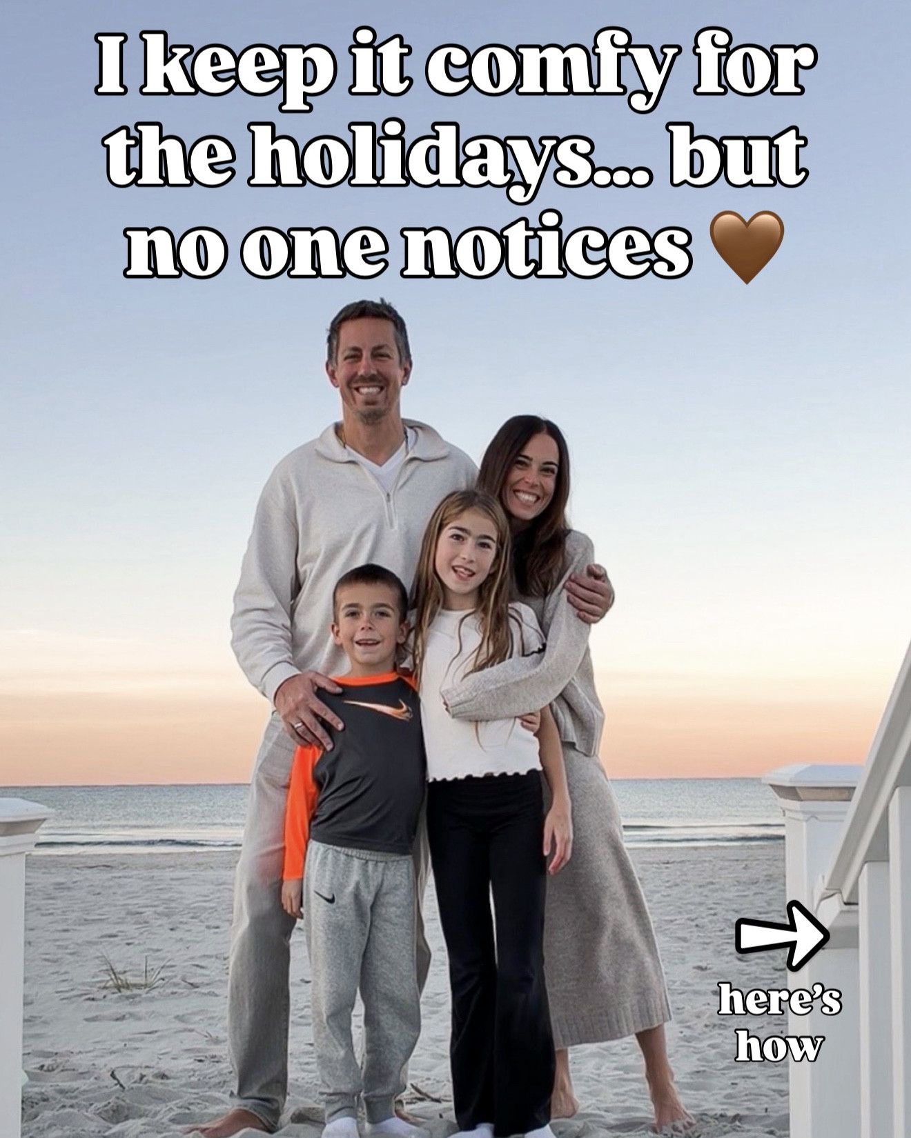 💬Comment COMFY and I’ll send you all the links!
I keep it comfy for the holidays… but no one ever notices 🤎✨
Everything in this carousel feels like pajamas — but looks chic, put-together, and holiday-ready.
Soft matching sets, stretch pants that feel better than leggings, luxe-looking sweaters, the coziest dresses… literally all the outfits I reach for when I want to look cute with zero effort.

If you’re a “comfy girl” too, this one’s for you.
🔗


#LTKHoliday #LTKGiftGuide #LTKOver40