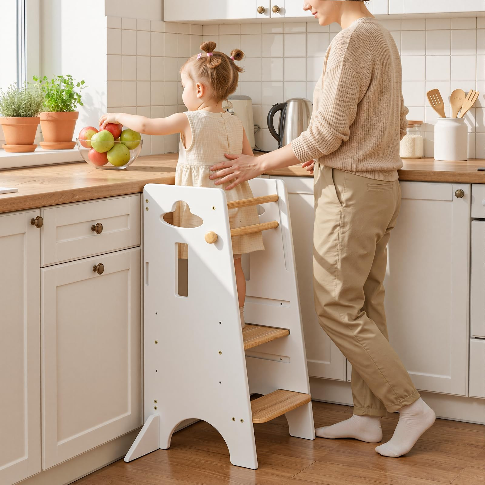 COSYLAND Toddler Standing Tower Adjustable Height (NO Wide Back Panel) - Super Stable Toddler Kit... | Amazon (US)