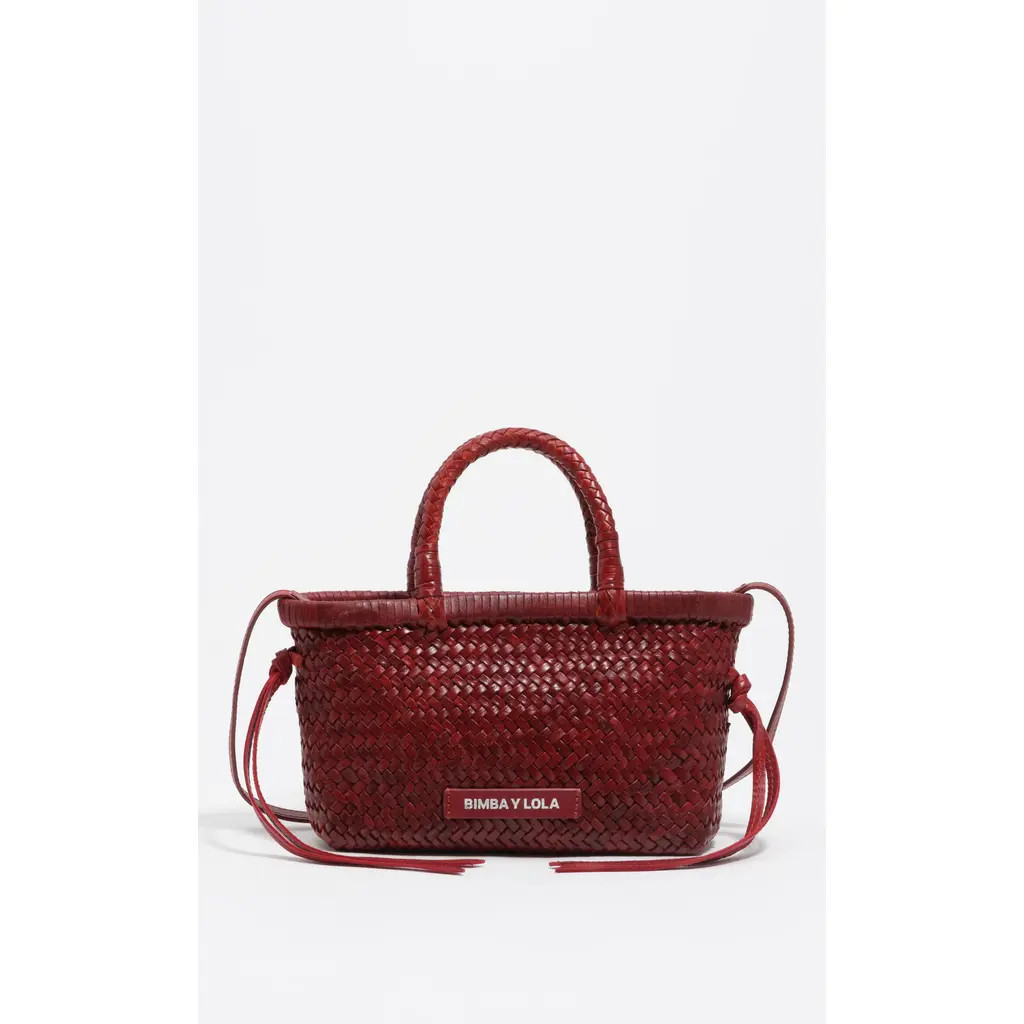 Bimba y Lola Leather Handbag in Dark Red at Nordstrom | Nordstrom