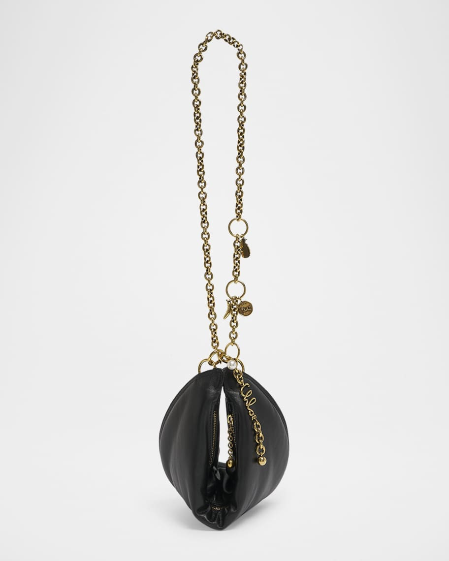 Chloe Icons Half Moon Shoulder Bag in Lambskin | Neiman Marcus