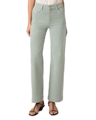 Paige Anessa High Rise Wide Leg Jeans in Vintage Seaglass | Bloomingdale's (US)