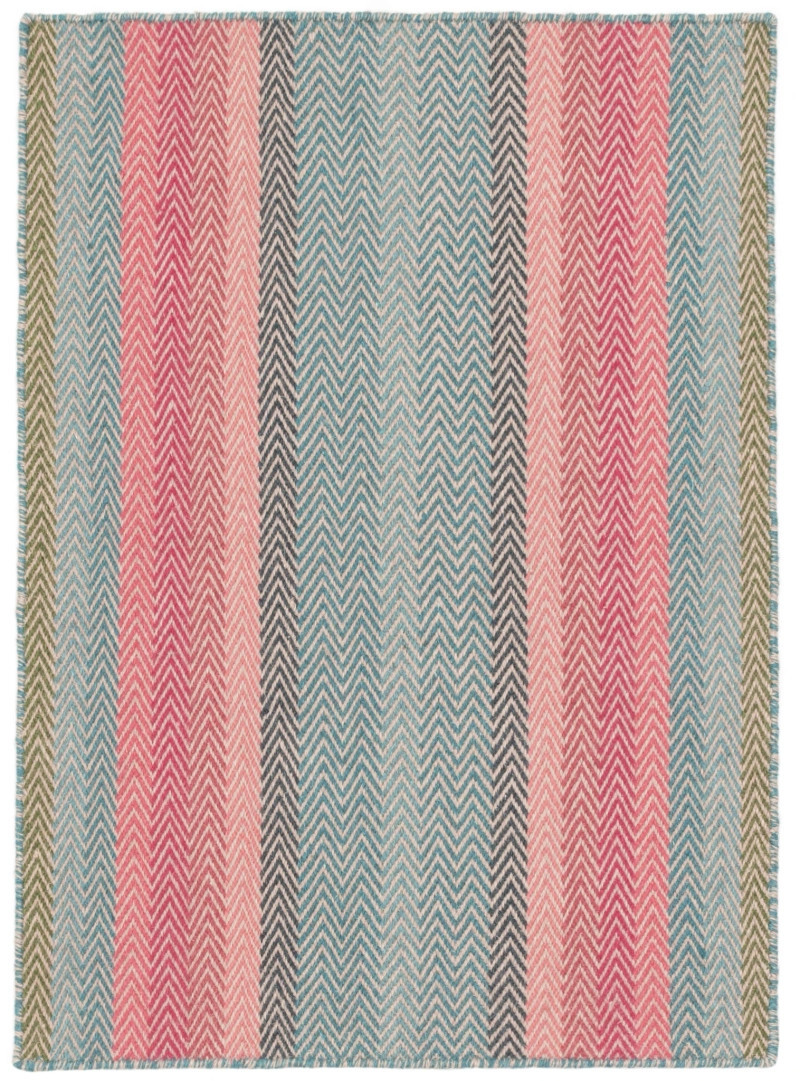 Nip Tuk Teal Handwoven Wool Rug | Annie Selke