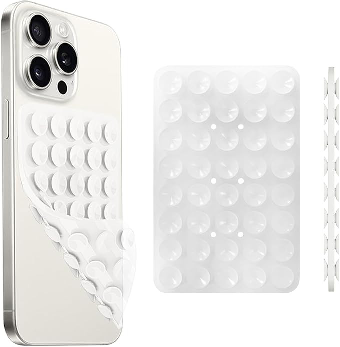 Silicone Suction Cup Phone Case Mount Double Sided, Phone Accessories Hands-Free Strong Grip Hold... | Amazon (US)