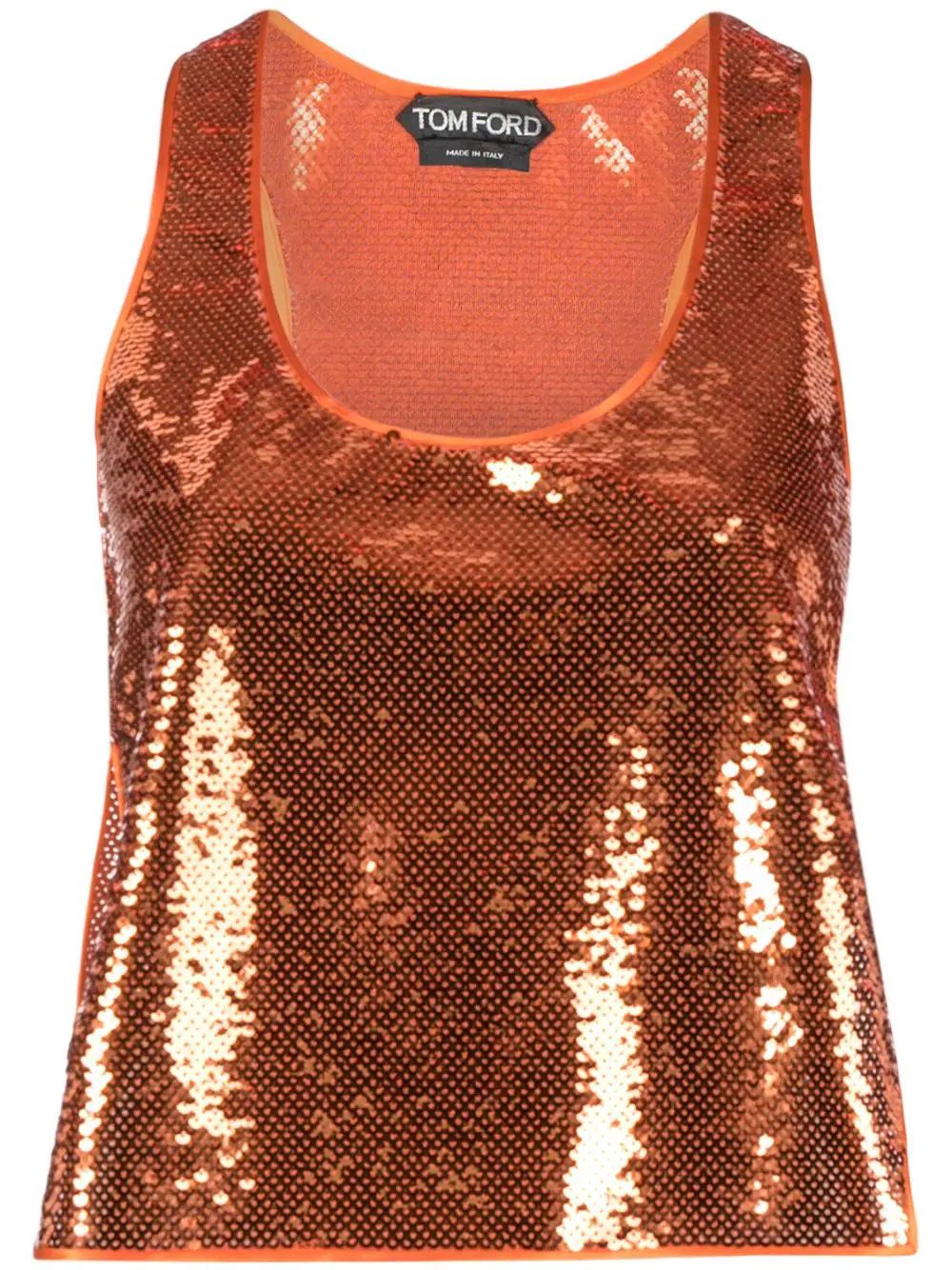 TOM FORD sequin-embellished Vest Top - Farfetch | Farfetch Global